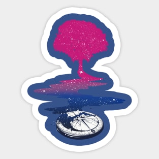 Bisexual Tree LGBT Pride Flag Sticker